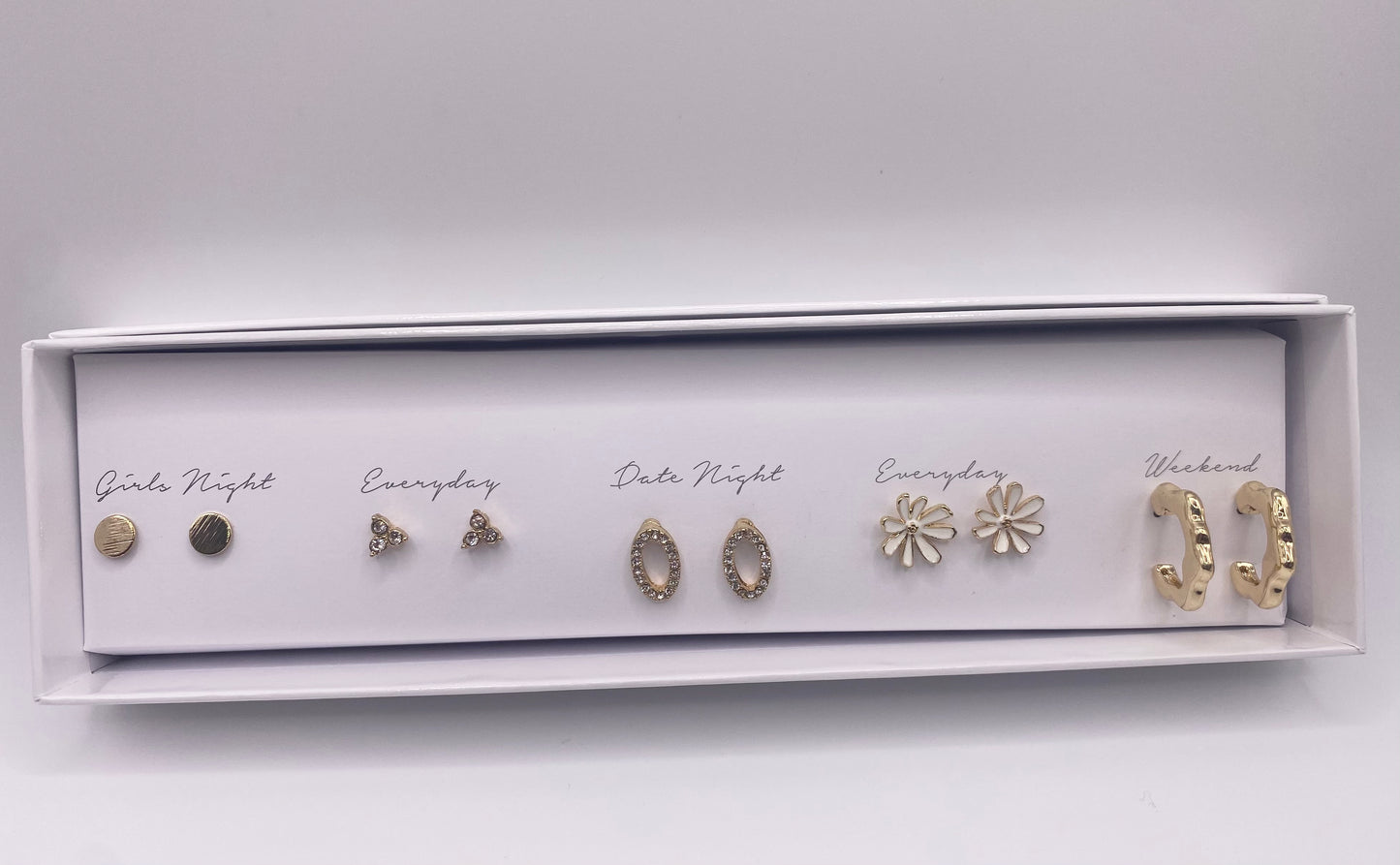5 piece earring set