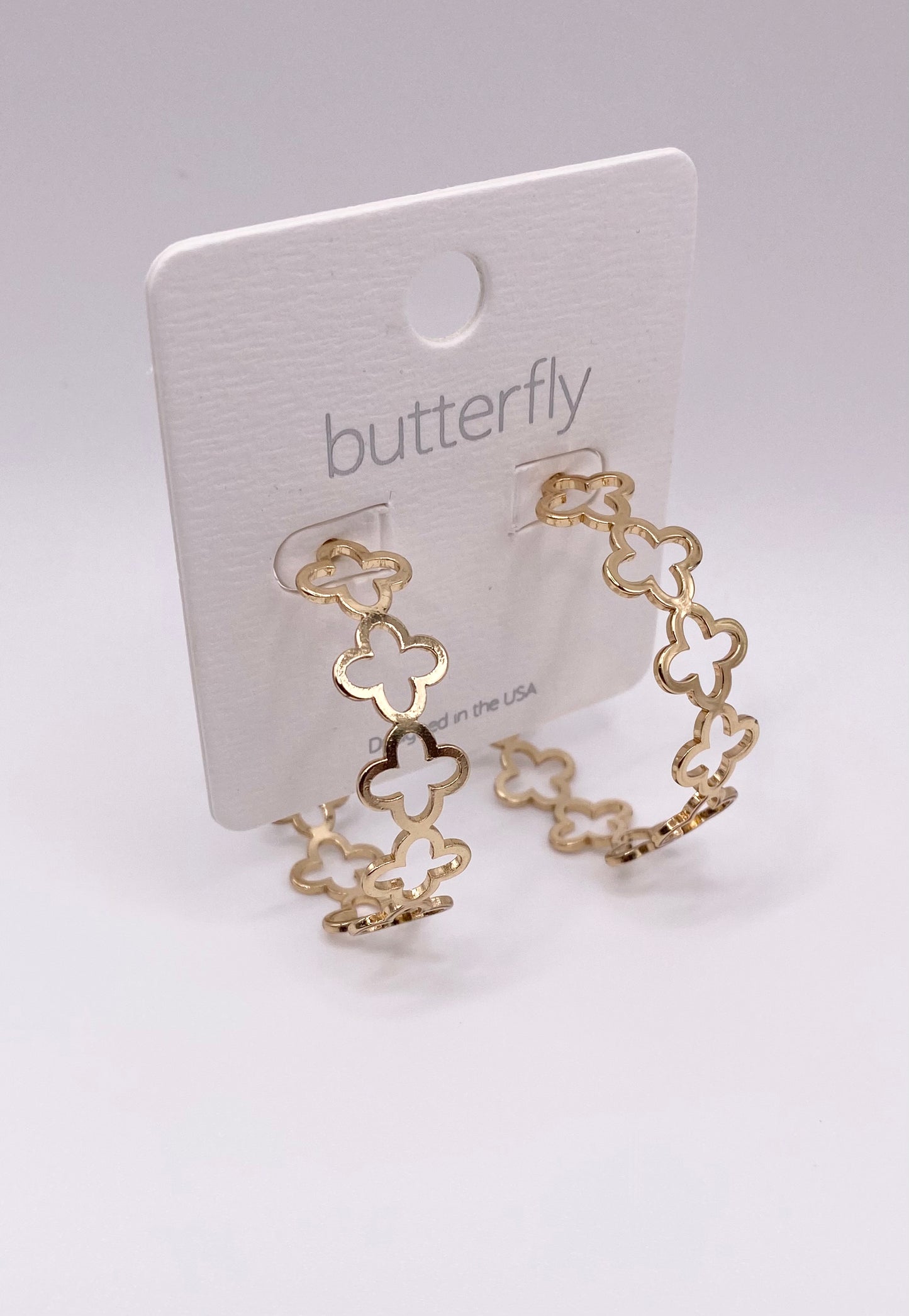 Lucky me hoop earrings