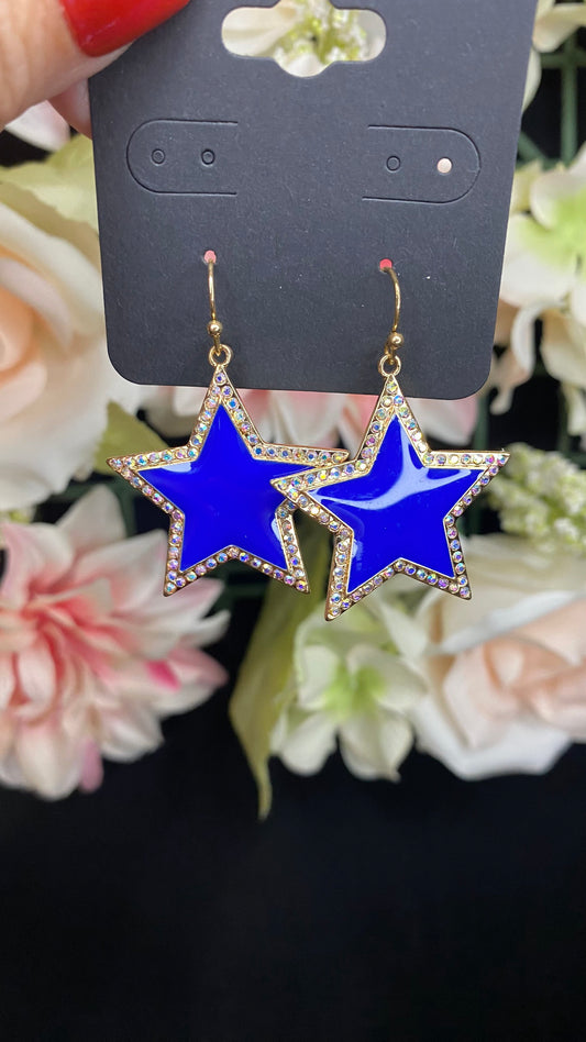 Stars and cowboys earrings